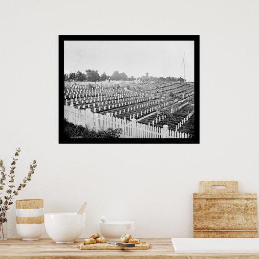 1865年アレクサンドリアの兵士墓地 ポスター (キッチン)