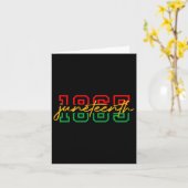 1865年ジュンティーン：アフリカ系アメリカ人の自由を祝う カード (黄色い花)