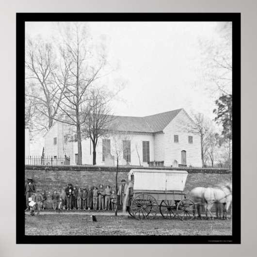 1865年リッチモンドの聖ヨハネ教会 ポスター (正面)