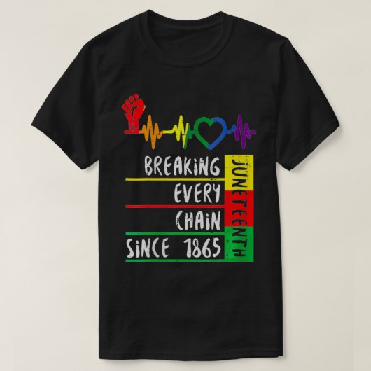 1865年以来すべてのチェーンを壊す女性のジュネーブ10 Tシャツ (デザイン正面)