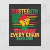 1865年以来すべての鎖を破壊する十二月十二日 インビテーションポストカード (正面)