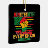 1865年以来すべての鎖を破壊する十二月十二日 セラミックオーナメント (右)