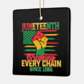 1865年以来すべての鎖を破壊する十二月十二日 セラミックオーナメント (左)