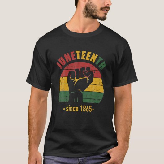 1865年以来の十二月で、パンアフリカ国旗と Tシャツ (正面)