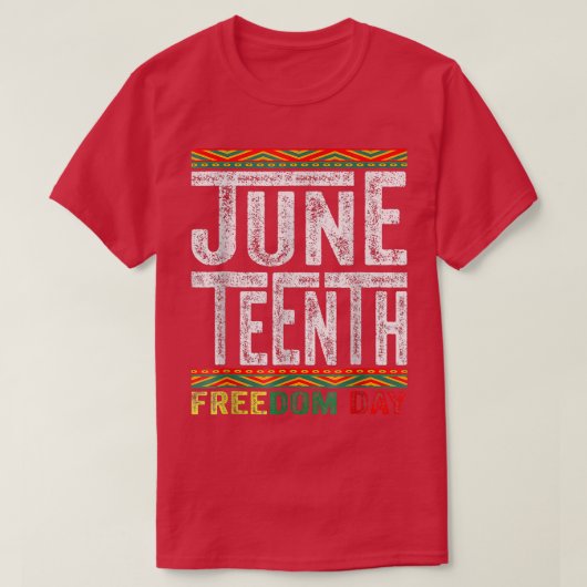 1865年以来の十二月黒史の月の自由  Tシャツ (デザイン正面)