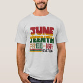 1865年以来の12番目の自由 – 黒の歴史 Tシャツ (正面)