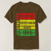 1865年以来、すべてのチェーンを壊す12月P Tシャツ (デザイン正面)