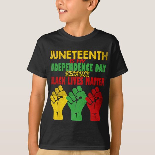 1865年以来、私の独立記念日は無料である Tシャツ (正面)