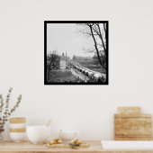 1865年初のフェデラルワゴン列車 ポスター (キッチン)