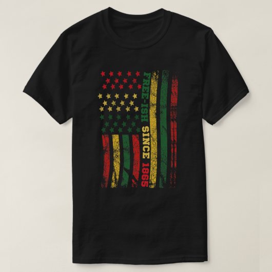 1865年十二月十五日旗以来の自由の国旗 Tシャツ (デザイン正面)