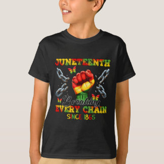 1865年女性男十代からチェーンを全て壊す Tシャツ