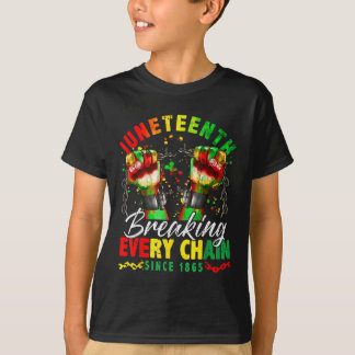 1865年女性男十代からチェーンを全て壊す Tシャツ