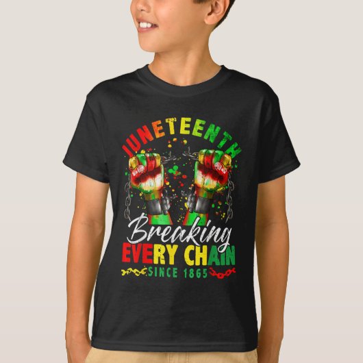1865年女性男十代からチェーンを全て壊す Tシャツ (正面)