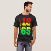 1865年独立記念日 黒人プライド Tシャツ (正面フル)