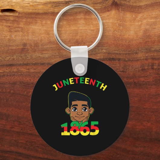 1865年祝の1865年カッコいい茶色の皮の王B キーホルダー (裏面)