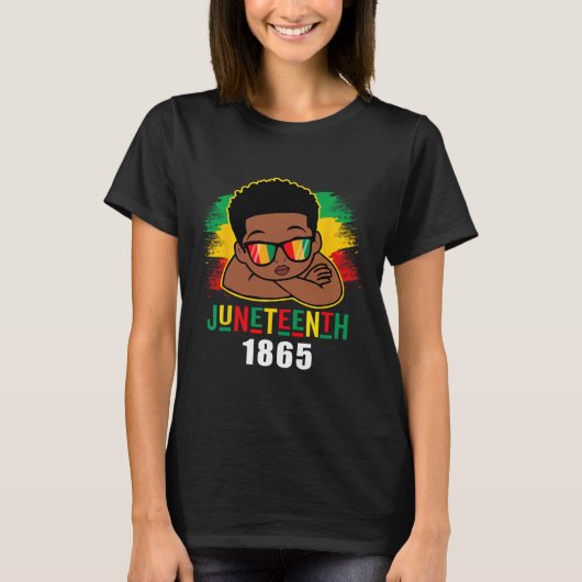 1865年祝の1865年カッコいい茶色の皮の王B Tシャツ (正面)