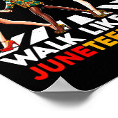 1865年祝十年の自由祝の空白 ポスター (角)