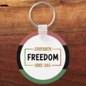 1865年祝十月黒自由 キーホルダー (正面)