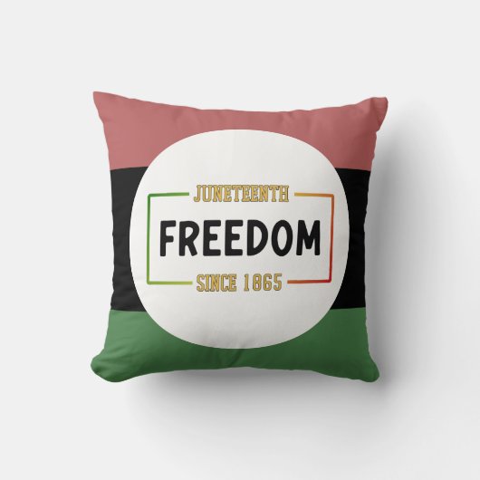 1865年祝十月黒自由 クッション (正面)