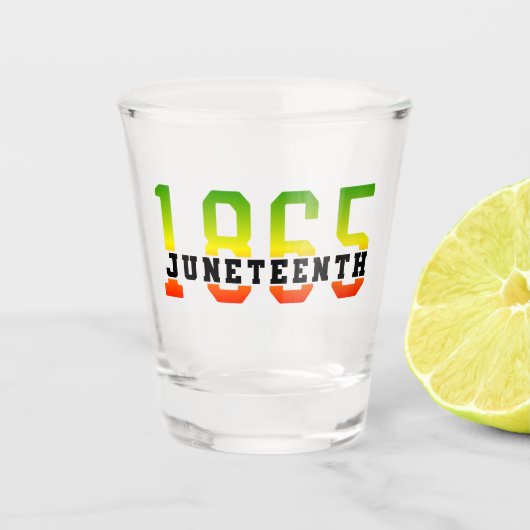 1865年祝十月黒自由 ショットグラス (正面)