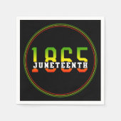 1865年祝十月黒自由 スタンダードカクテルナプキン (正面)