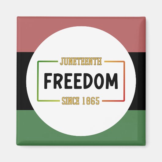 1865年祝十月黒自由 マグネット (正面)