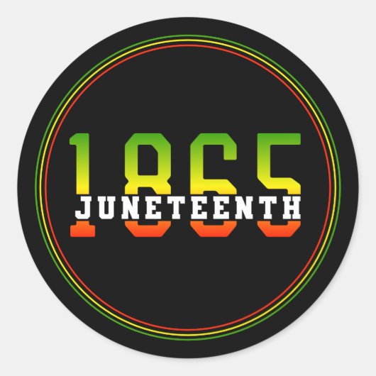 1865年祝十月黒自由 ラウンドシール (正面)