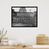 1865年米国議会議事堂による陸軍レビュー ポスター (キッチン)