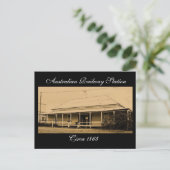 1865年頃のオーストラリア鉄道駅 – 葉書 ポストカード (スタンド正面)