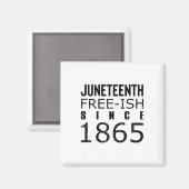 1865年黒人歴史以来の女性は自由なジュネティース マグネット (正面/裏面)