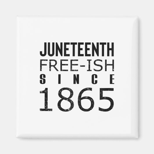 1865年黒人歴史以来の女性は自由なジュネティース マグネット (正面)