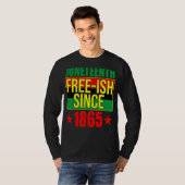 1865年黒史Afro A以来のジュネティースフリーIsh Tシャツ (正面フル)