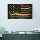 1865年10月1日以来のヴィンテージ自由の国旗 横断幕 (トレードショー)