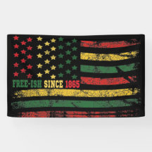 1865年10月1日以来のヴィンテージ自由の国旗