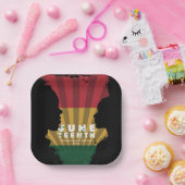 1865年12月フリーダム黒史お祝い ペーパープレート (パーティー)