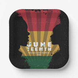 1865年12月フリーダム黒史お祝い ペーパープレート