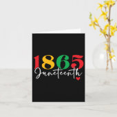 1865年12月祝黒史月間 カード (黄色い花)
