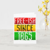 1865年12月11日ブラック歴史月間から無料で販売 カード (黄色い花)