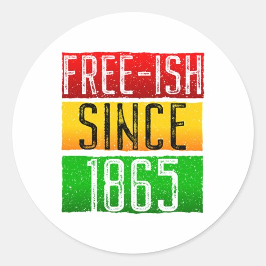 1865年12月11日ブラック歴史月間から無料で販売 ラウンドシール (正面)