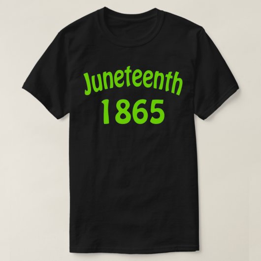 1865年12月、電気グリーンハッピーユネグ Tシャツ (デザイン正面)