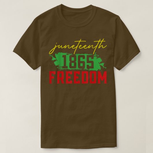 1865年6月の自由の日アフリカ系アメリカ人3270 Tシャツ (デザイン正面)