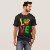 1865年6月の自由の日アフリカ黒人歴史 Tシャツ (正面フル)