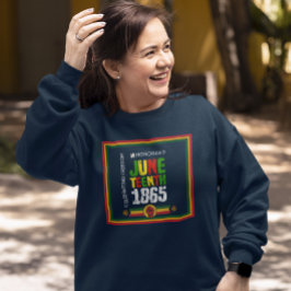 1865年6月の自由祝を讃える スウェットシャツ
