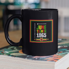 1865年6月の自由祝を讃える ツートーンマグカップ