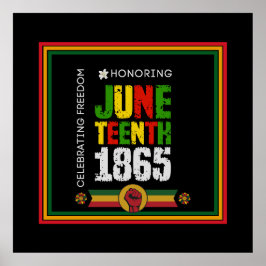 1865年6月の自由祝を讃える ポスター