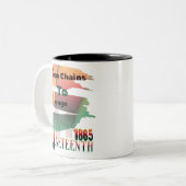 1865年6月の鎖から変化へ ツートーンマグカップ (正面左)