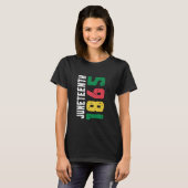 1865年6月アフリカのアメリカの黒い自由の日 Tシャツ (正面フル)