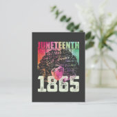 1865年6月アフリカ系アメリカ人の黒い自由 インビテーションポストカード (スタンド正面)