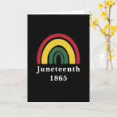 1865年6月アフリカ系アメリカ人の黒人史 カード (黄色い花)