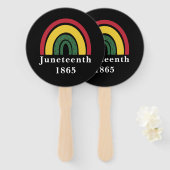 1865年6月アフリカ系アメリカ人の黒人史 ハンドファン (正面&裏面)